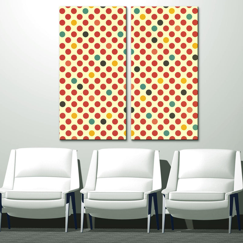 Geometric Study V' 2 Piece Wrapped Canvas Wall Art Set