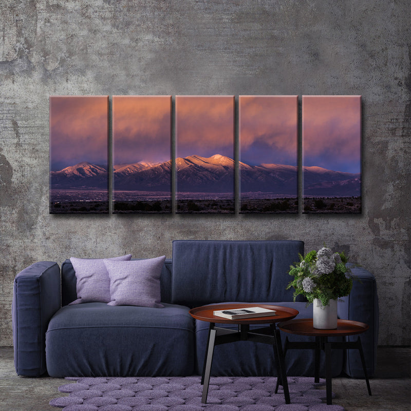 Taos Mountain 1591' Wrapped Canvas Wall Art Set