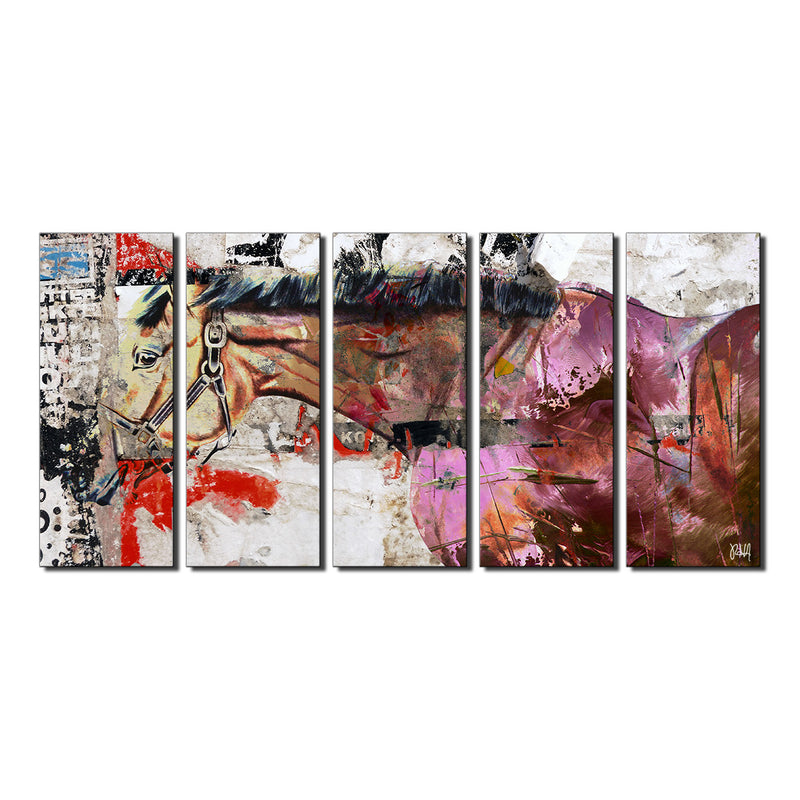 Equestrian Saddle Ink I' Canvas Wall Art