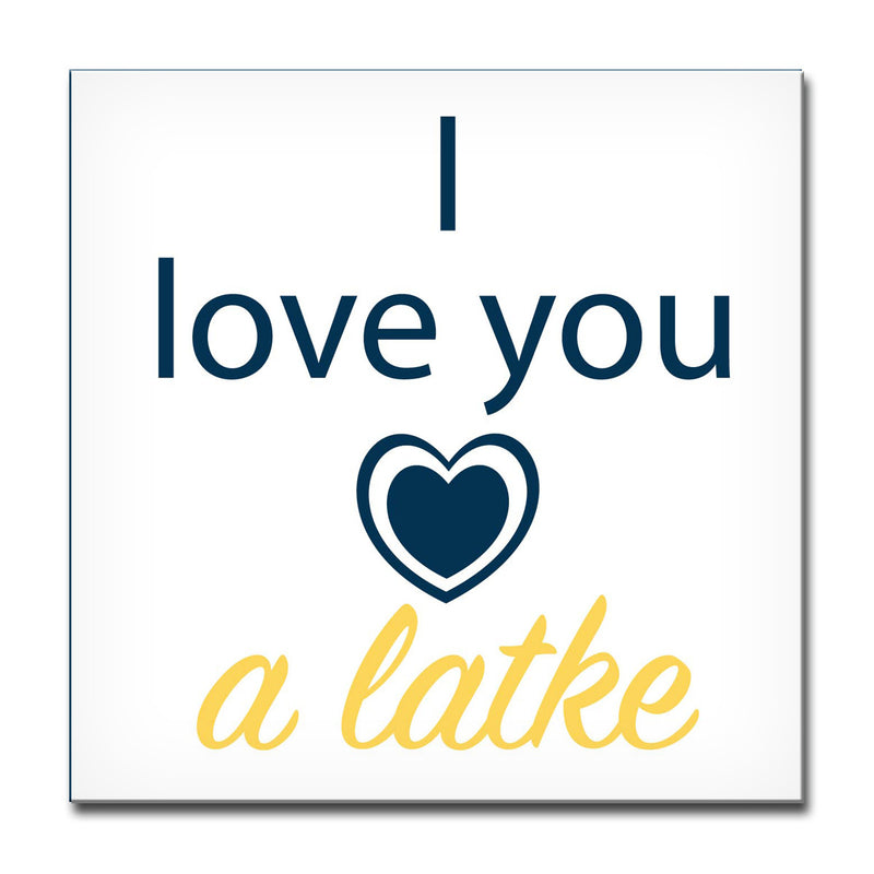 I Love you a Latke II' Wrapped Canvas Wall Art