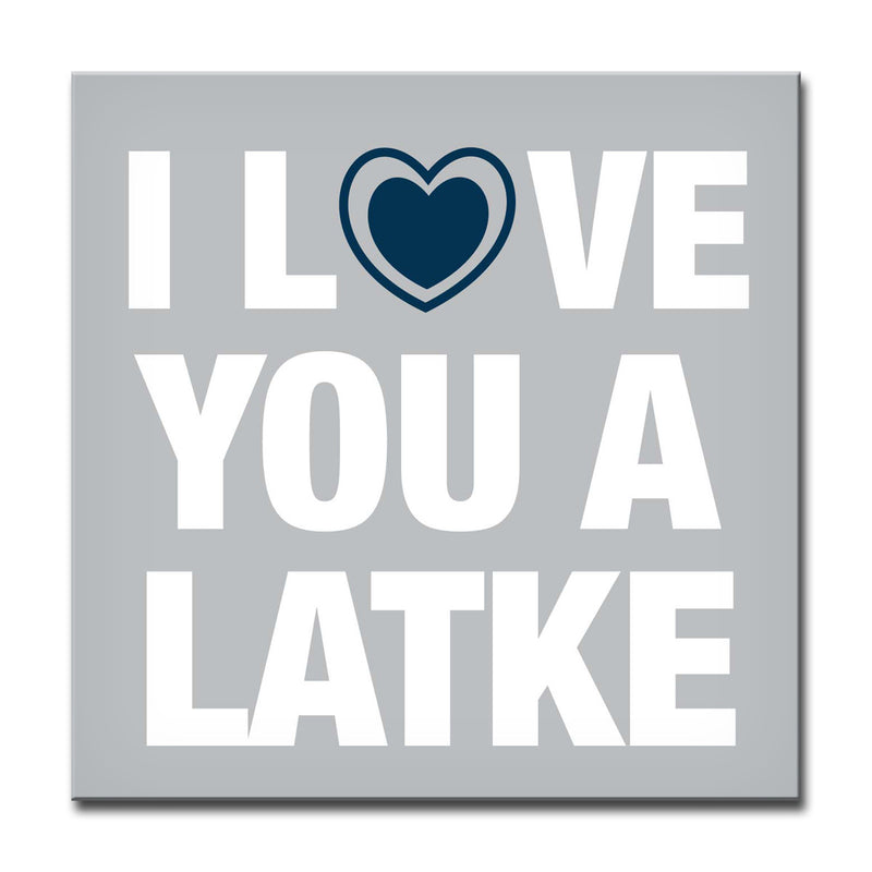 I Love you a Latke' Wrapped Canvas Wall Art