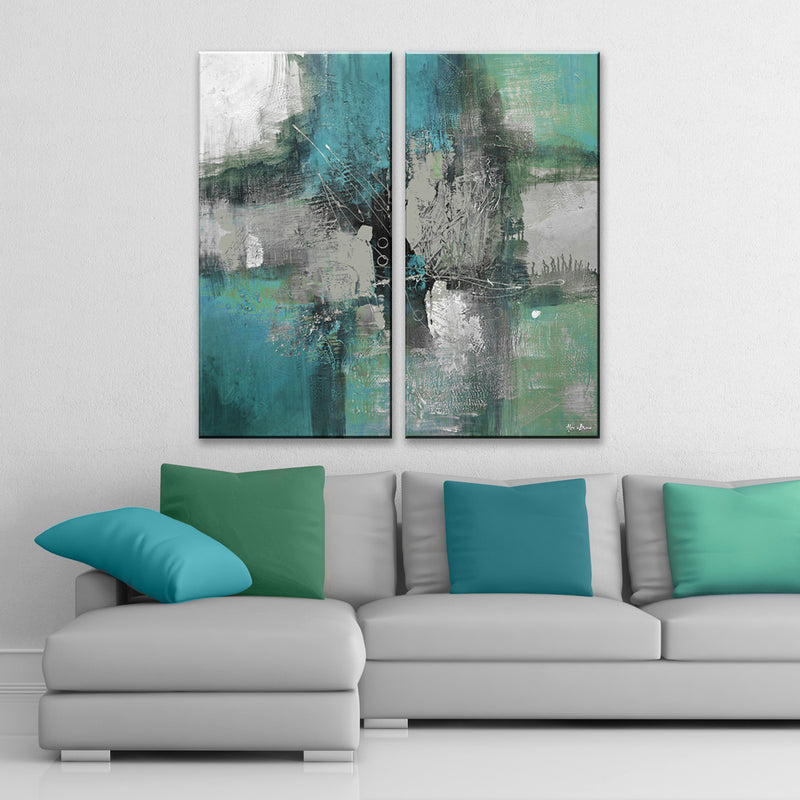 Inkd XXXII' 2 Piece Wrapped Canvas Wall Art Set
