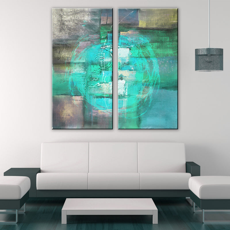 Inkd XXXIII' 2 Piece Wrapped Canvas Wall Art Set