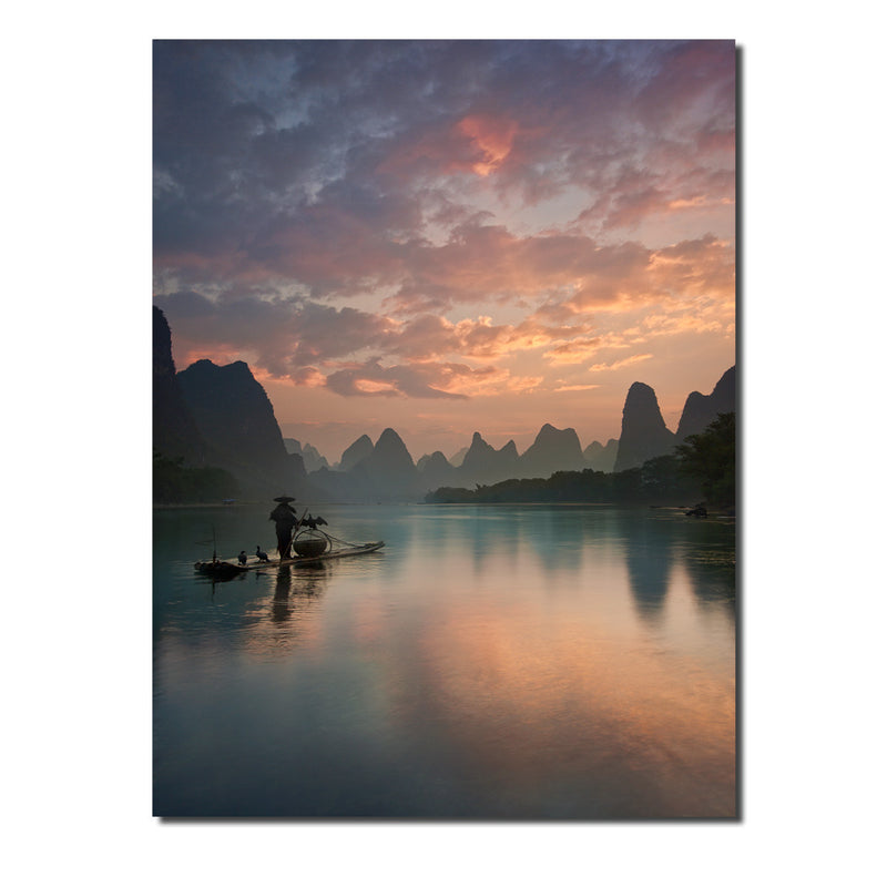 Indoor/Outdoor Wall Art 'Li River Sunrise' in ArtPlexi