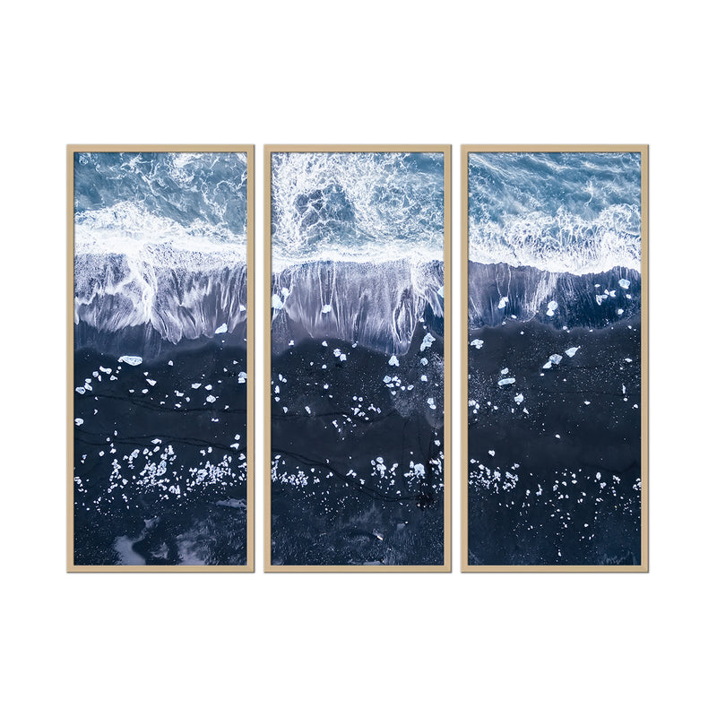 "Jokulsarlon" Framed 3-Piece Wall Art Set