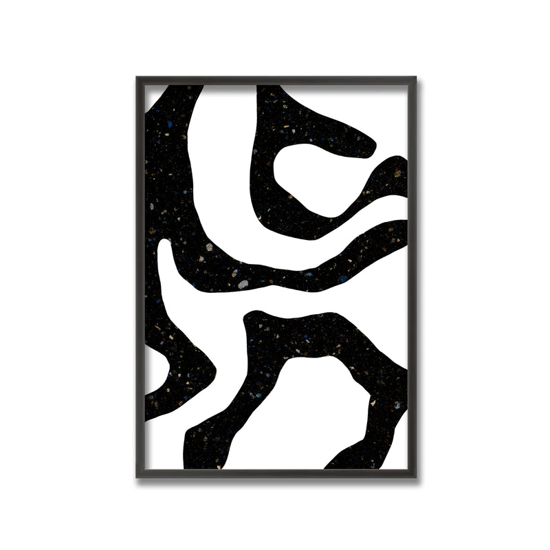 "Black Gems" Framed Print Wall Art