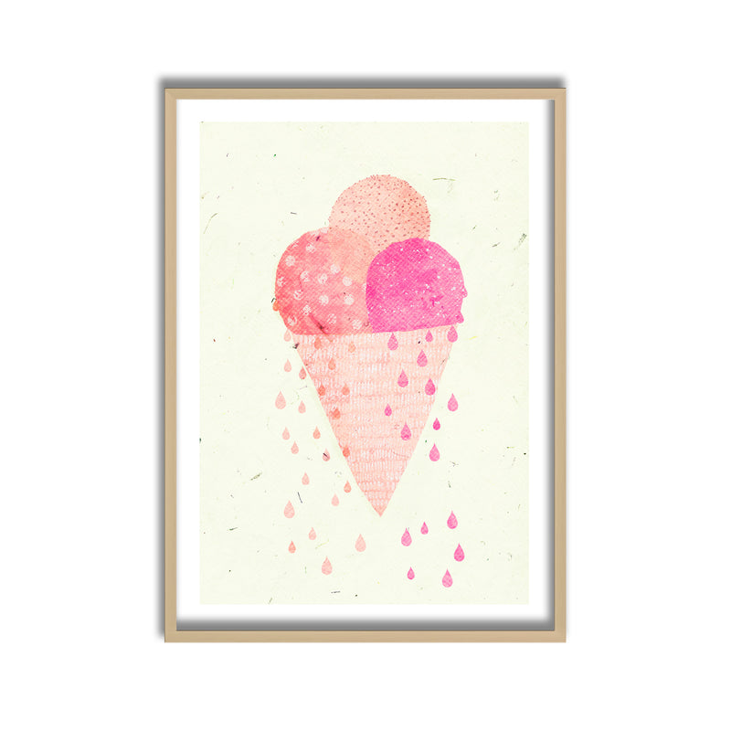 Kids Framed Art Print | Yummy Ice