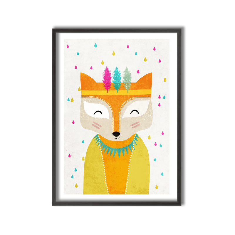 Kids Framed Art Print | The Rainmaker