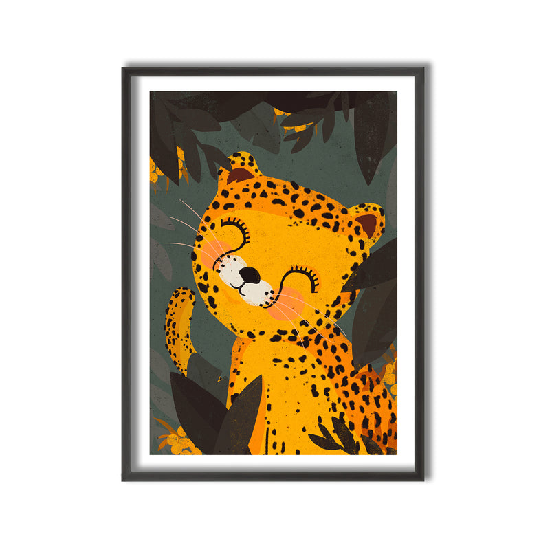 Kids Framed Art Print | Little Leo