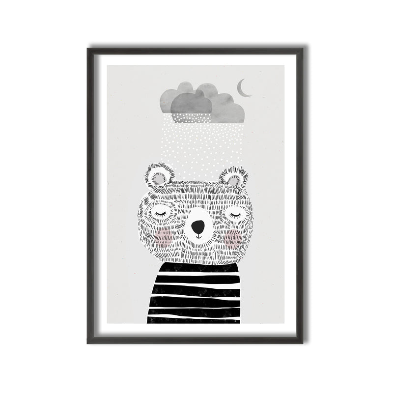 Kids Framed Art Print | I Love Snow