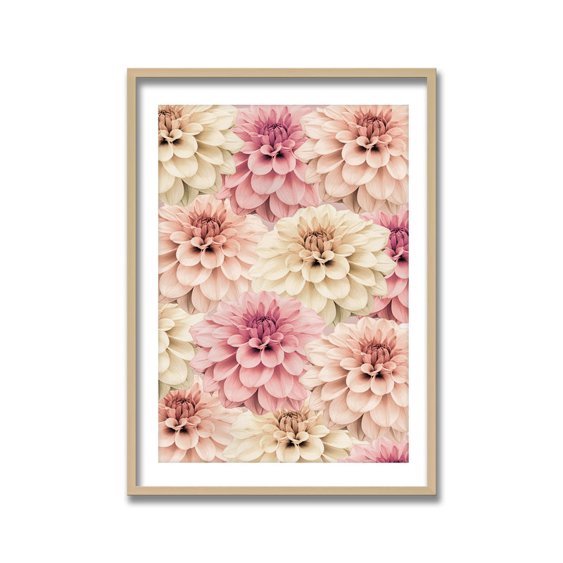 "Dahlia" Framed Print Wall Art