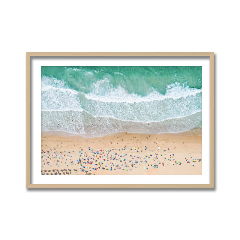 "Summer Beach" Framed Print Wall Art