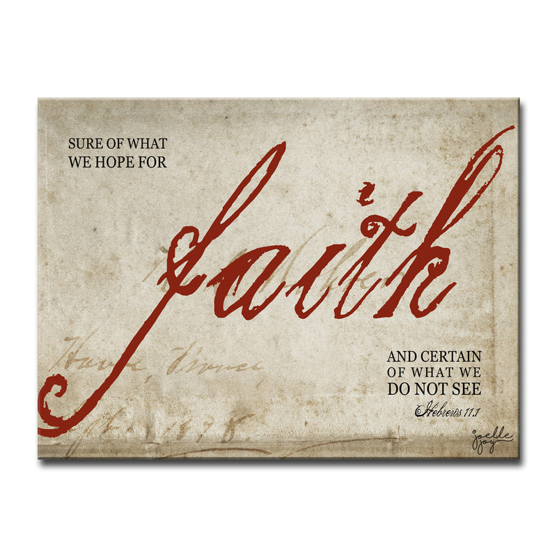 Faith' Wrapped Canvas Wall Art