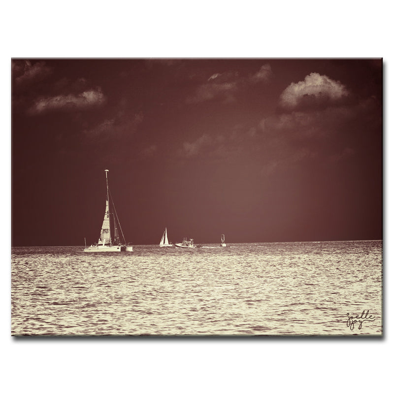 Home Before Dark' Wrapped Canvas Wall Art