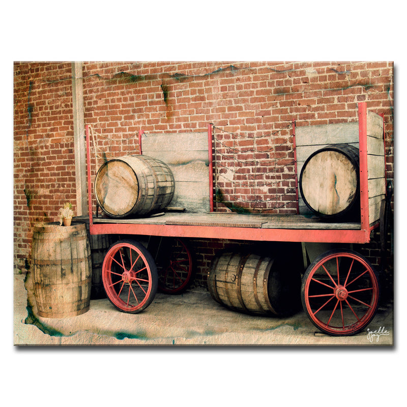 Wagon Wheel' Wrapped Canvas Wall Art