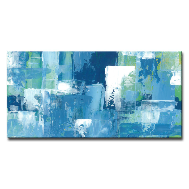 Modern Aqua Retreat' Wrapped Canvas Wall Art