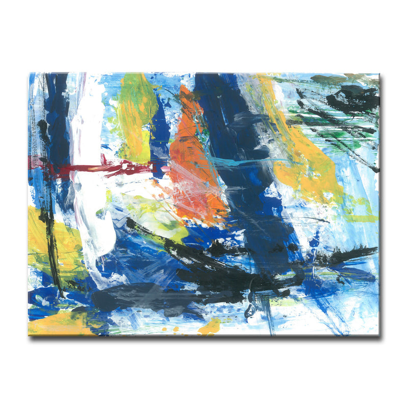 Primary Abstract' Wrapped Canvas Wall Art