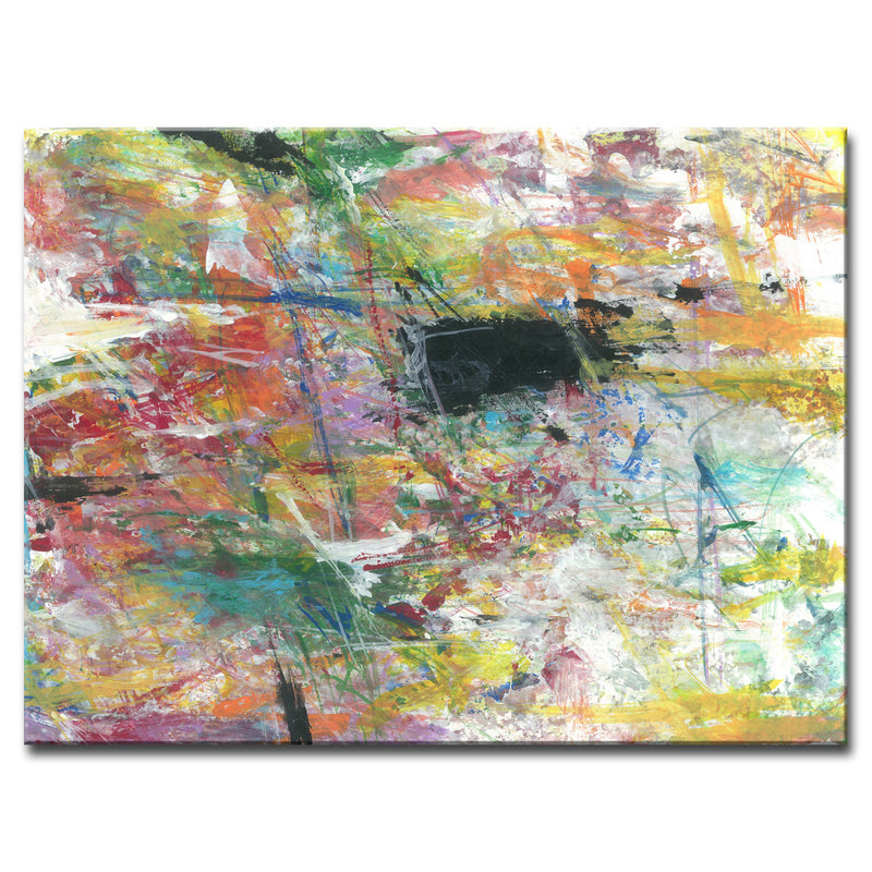 Technicolor Space' Wrapped Canvas Wall Art