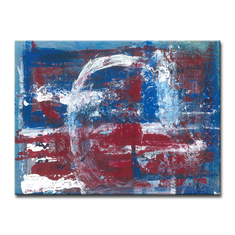 Americana Blues' Wrapped Canvas Wall Art