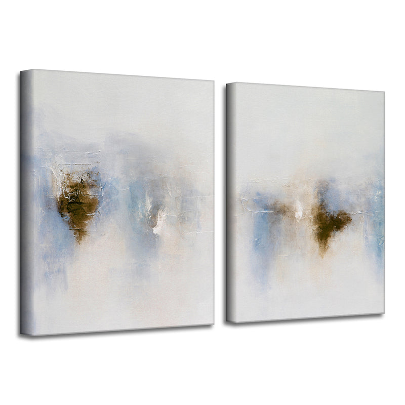 Light Glimpse I & II' Wrapped Canvas Art Set
