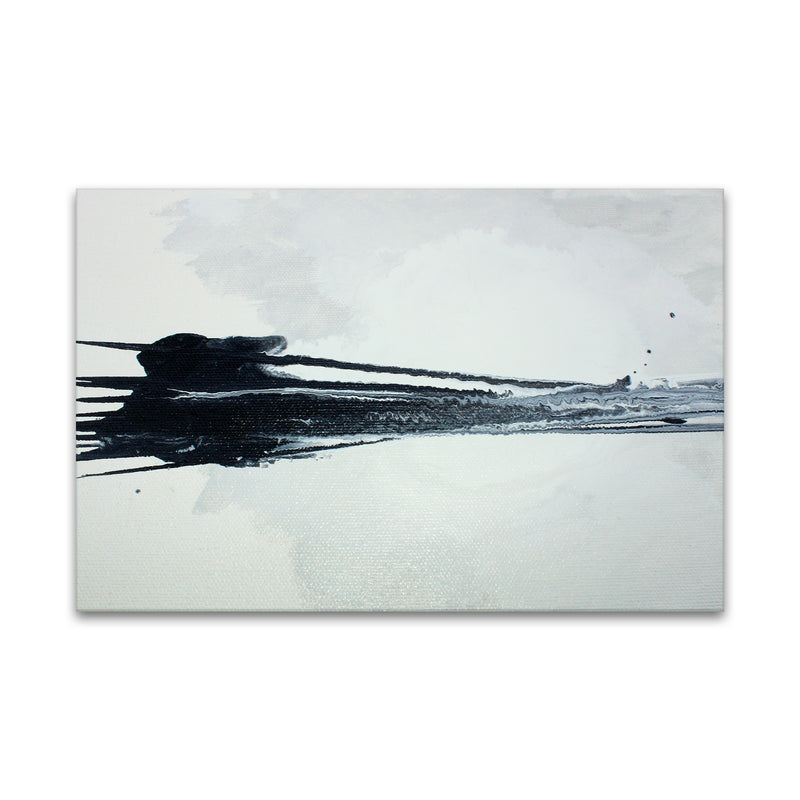 'Onyx Landscape' Wrapped Canvas Wall Art