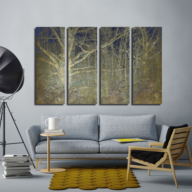 Ready2HangArt Indoor/Outdoor 4 Piece Wall Art Set 'Antiquated Grain' in ArtPlexi
