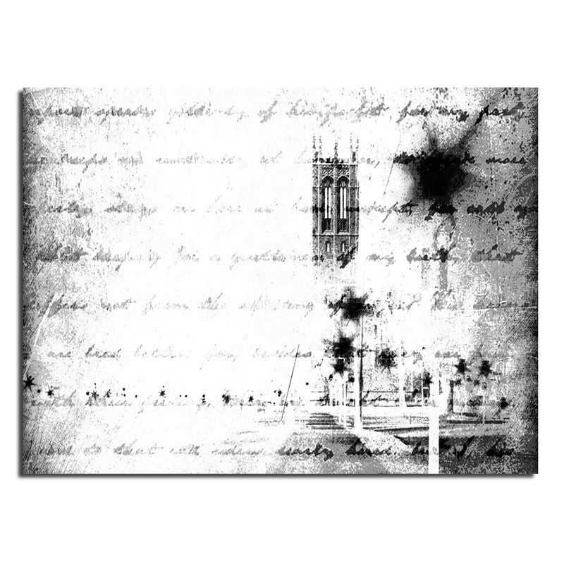 Ready2HangArt Indoor/Outdoor Wall Décor 'Monochrome Scripts' in ArtPlexi by NXN Designs