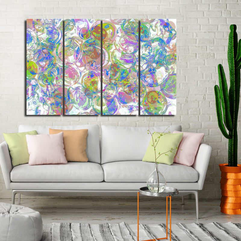Ready2HangArt Indoor/Outdoor 4 Piece Wall Art Set 'Color Clusters II' in ArtPlexi