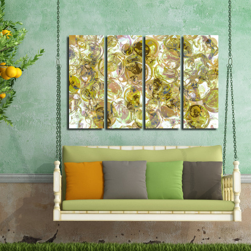 Ready2HangArt Indoor/Outdoor 4 Piece Wall Art Set 'Color Clusters IV' in ArtPlexi