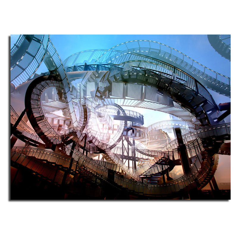 Ready2HangArt Indoor/Outdoor Wall Décor 'Mad House' in ArtPlexi by NXN Designs