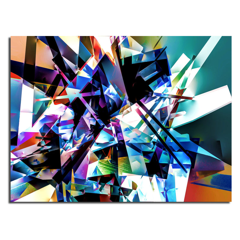 Ready2HangArt Indoor/Outdoor Wall Décor 'Vibrant Geo II' in ArtPlexi by NXN Designs