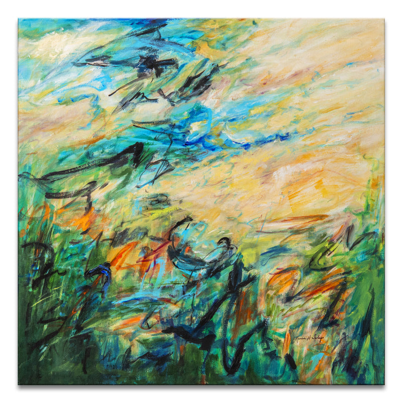 One of a Kind Original 'Birthday Celebration' by Karen H. Salup