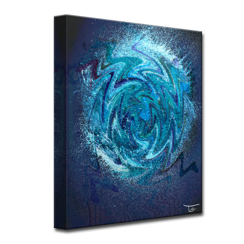Aqueous Trance XI' Wrapped Canvas Wall Art