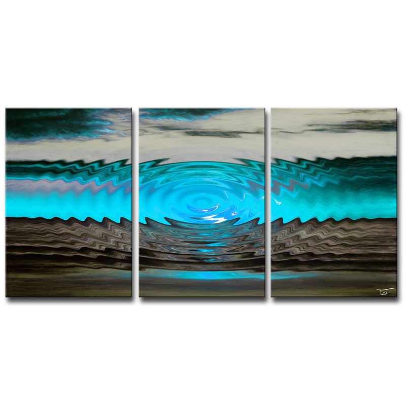 'Aqueous Trance XII' Wrapped Canvas Wall Art Set