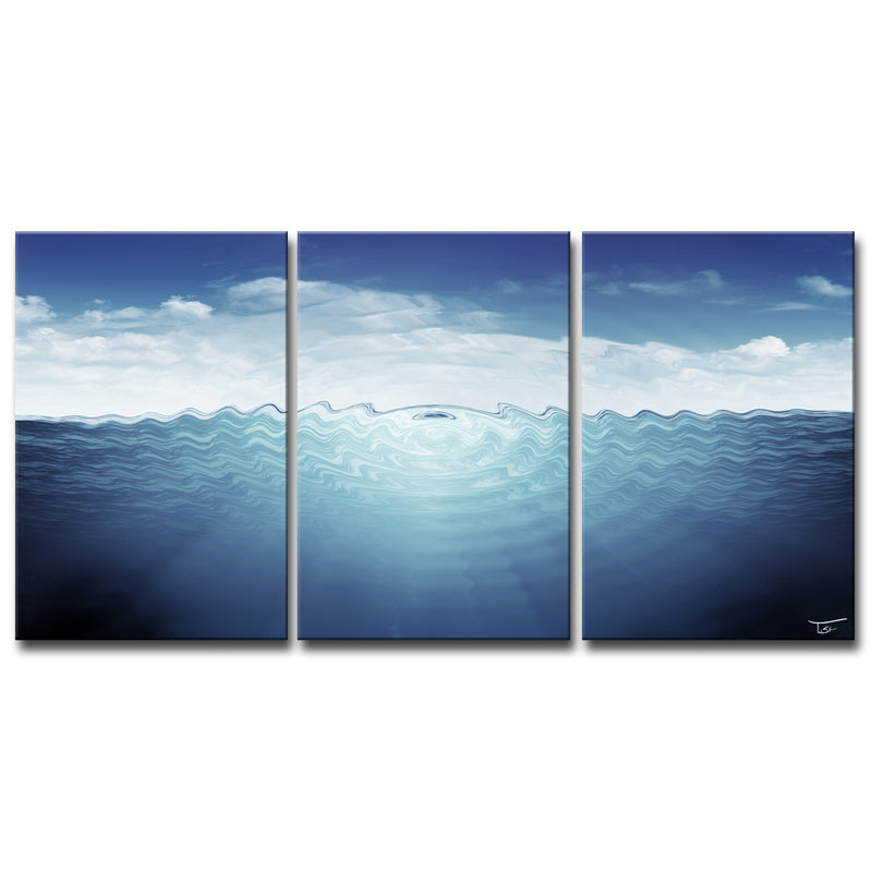 'Aqueous Trance XIII' Wrapped Canvas Wall Art Set