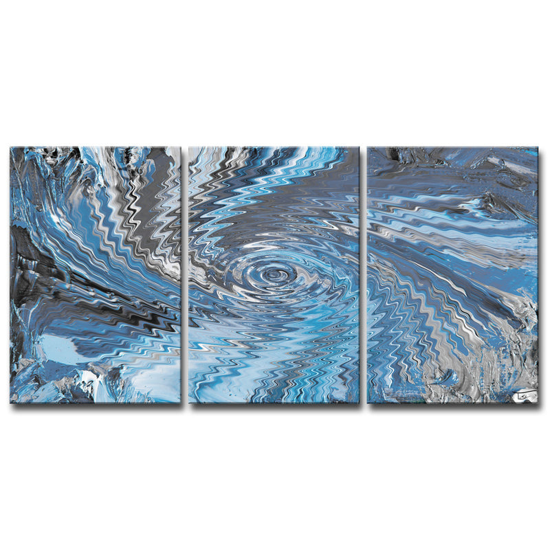 'Aqueous Trance IV' Wrapped Canvas Wall Art Set