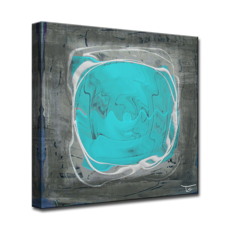 Aqueous Trance IX' Wrapped Canvas Wall Art