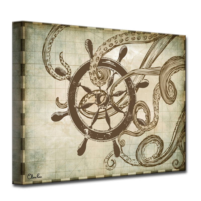 'Sea Ships'  Canvas Art