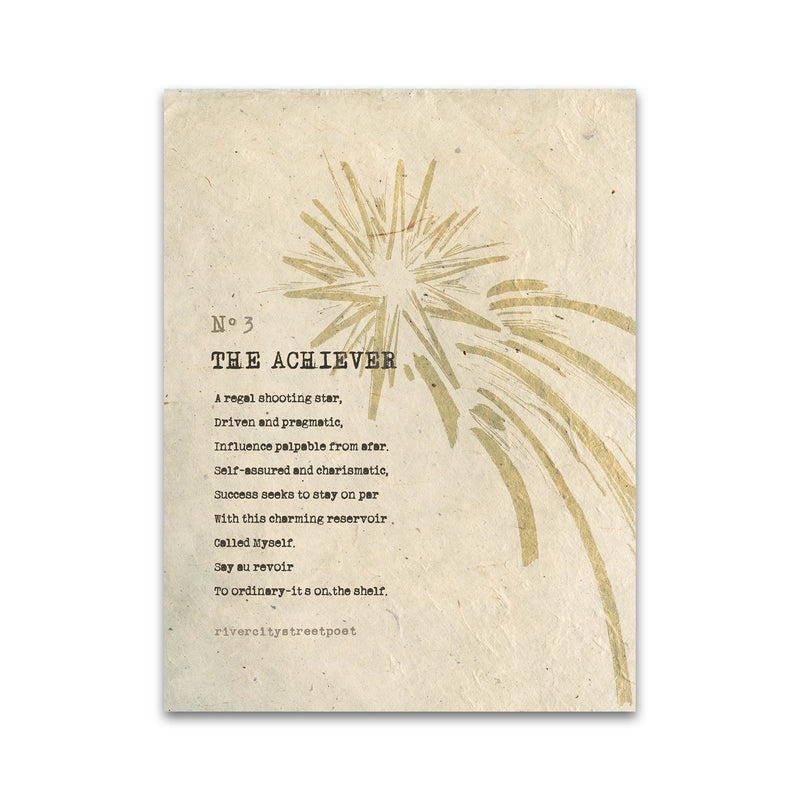 Enneagram No.3 'The Achiever' Poetic Wall Art