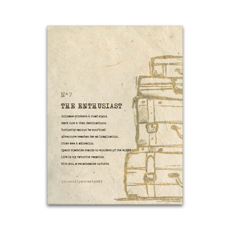 Enneagram No.7 'The Enthusiast' Poetic Wall Art