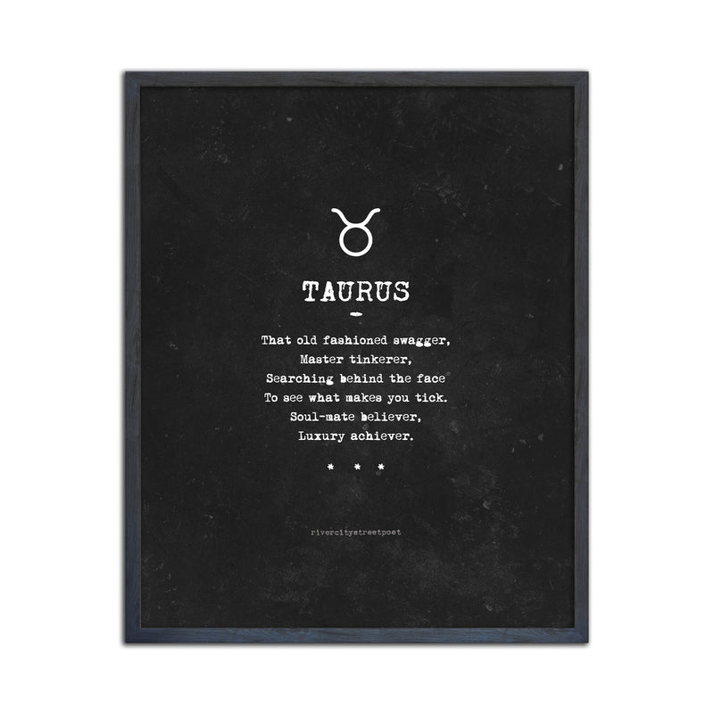 Zodiac - Taurus' Wall Art Print
