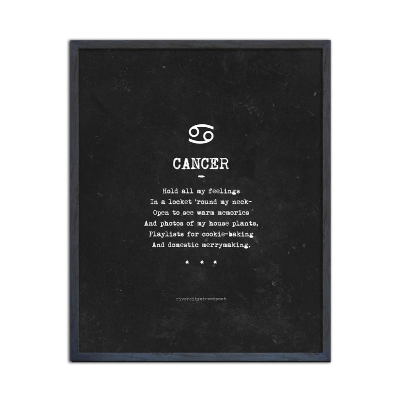 Zodiac - Cancer' Wall Art Print