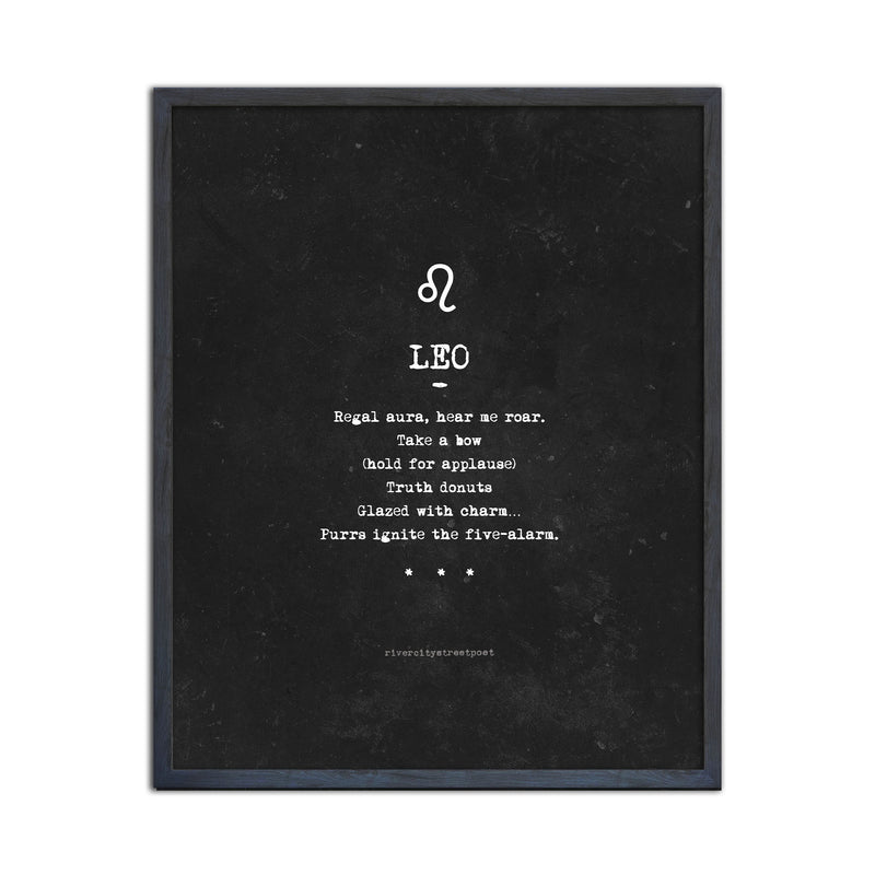 Zodiac - Leo' Wall Art Print