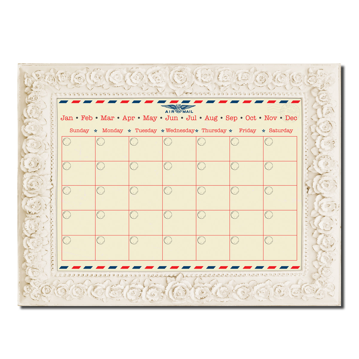 Postal' Dry Erase Monthly Calendar on ArtPlexi – Ready2HangArt
