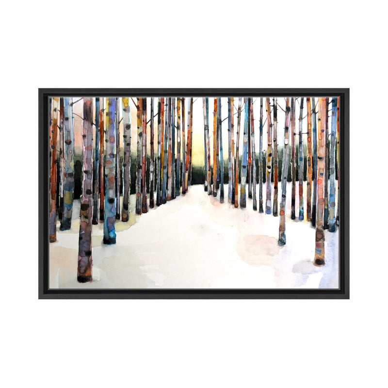 Winter Grove Framed Canvas Wall Art