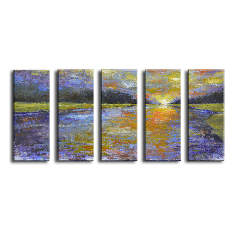 'Canyon Sunset'  5 Piece Wrapped Canvas Wall Art Set