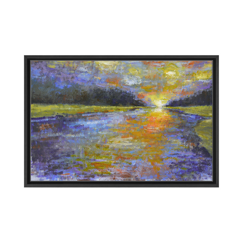 Canyon Sunset Framed Canvas Wall Art