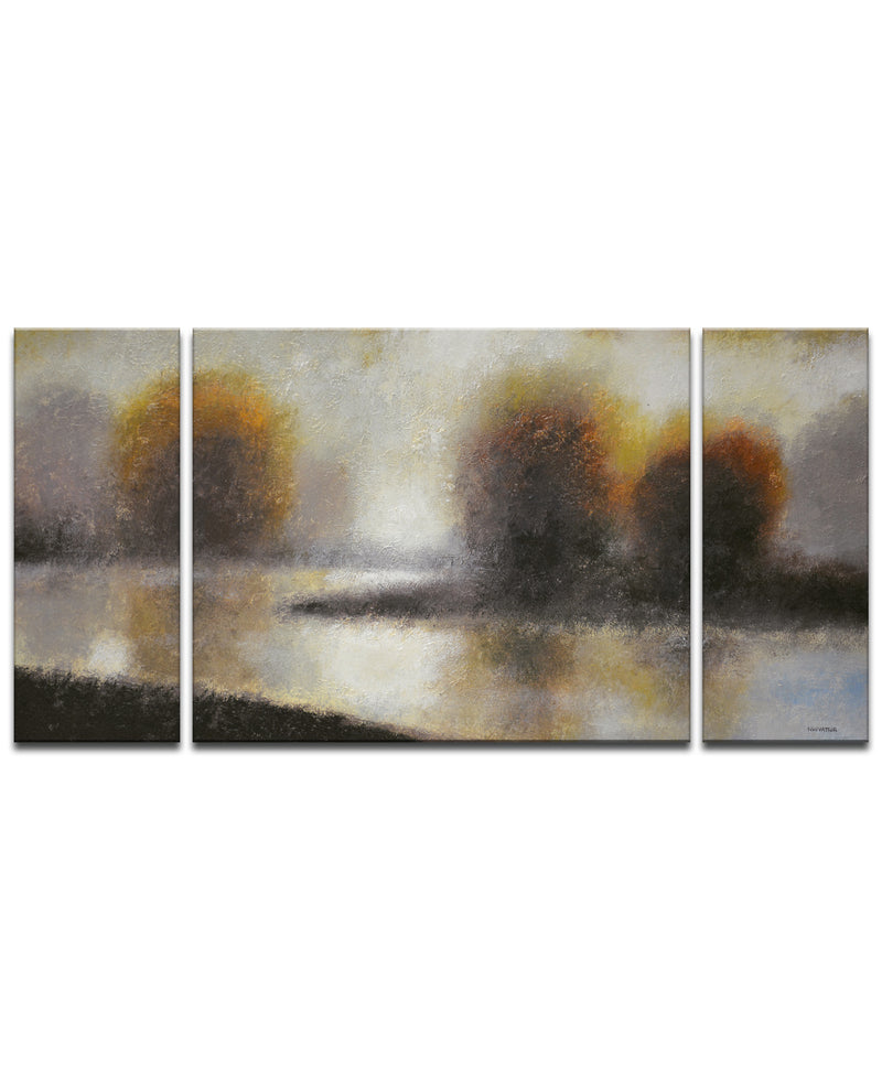Bailey's Creek I/II/III' 3-Piece Wrapped Canvas Wall Art Set
