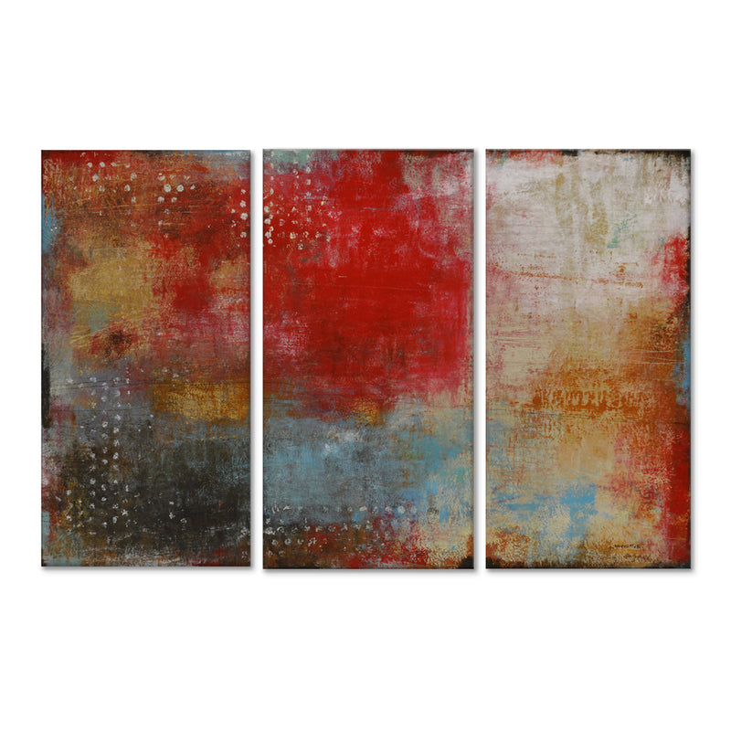 'Impromptu' 3 Piece Wrapped Canvas Wall Art Set