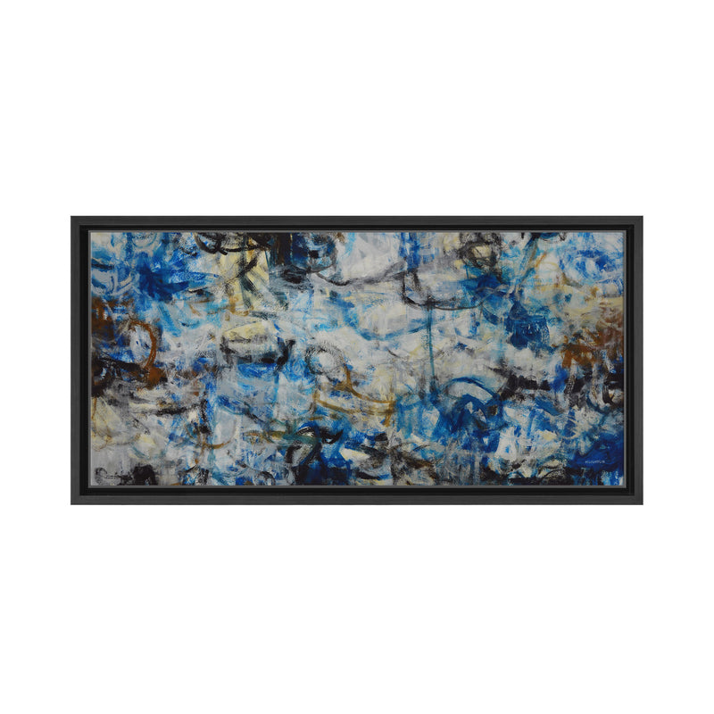 White Water Framed Canvas Wall Art